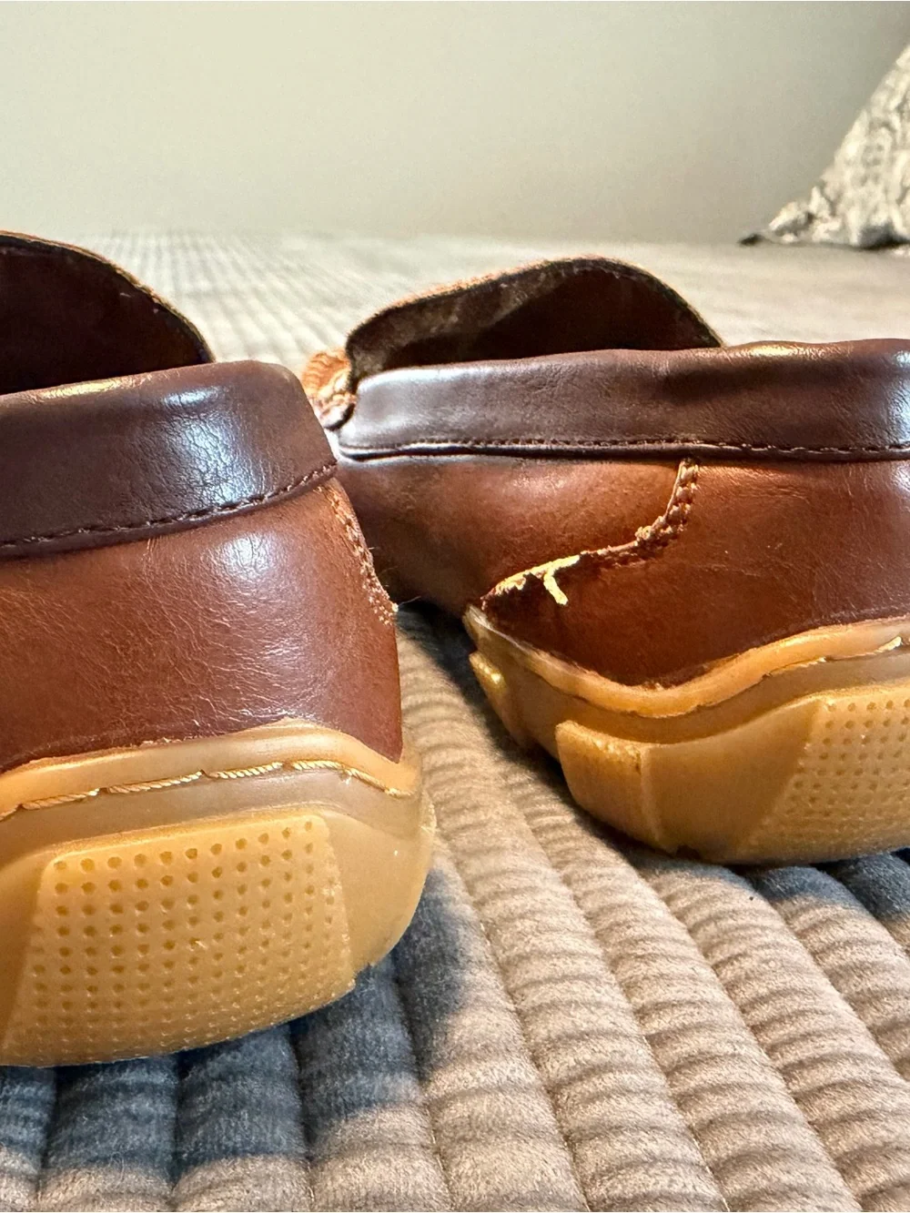 Metro Brown Kids Moccasin Shoes